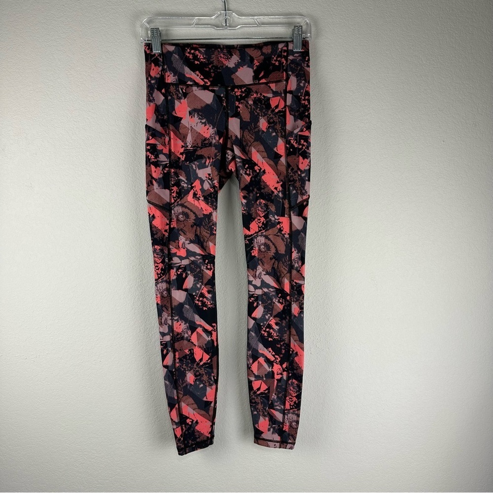 Lululemon Pink Purple Translucence Alpine Speed Up Athletic Athleisure Tights 6